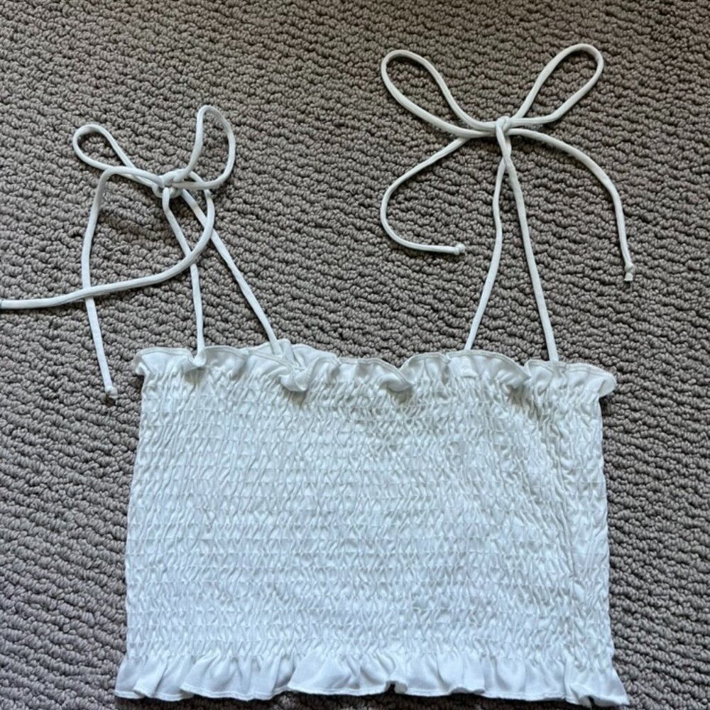 White Smocked Tank